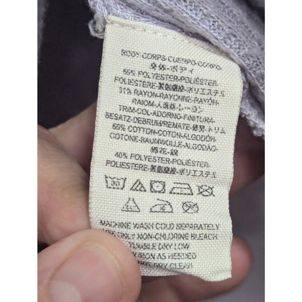 Pretty Light Purple Waffle Weave Top By We The Fr… - image 3